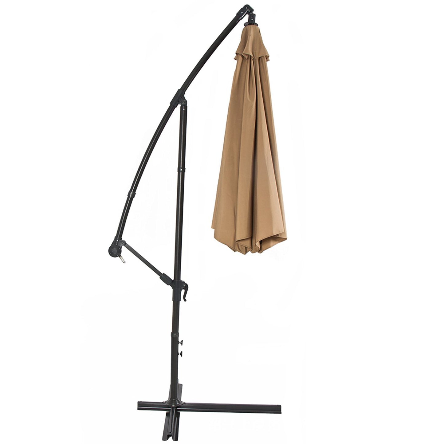 "3M outdoor side patio umbrella for garden and backyard, perfect for shade and leisure spaces"