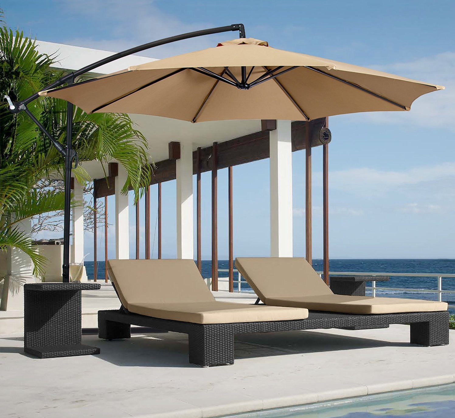 Outdoor 3M Side Leisure Patio Umbrella