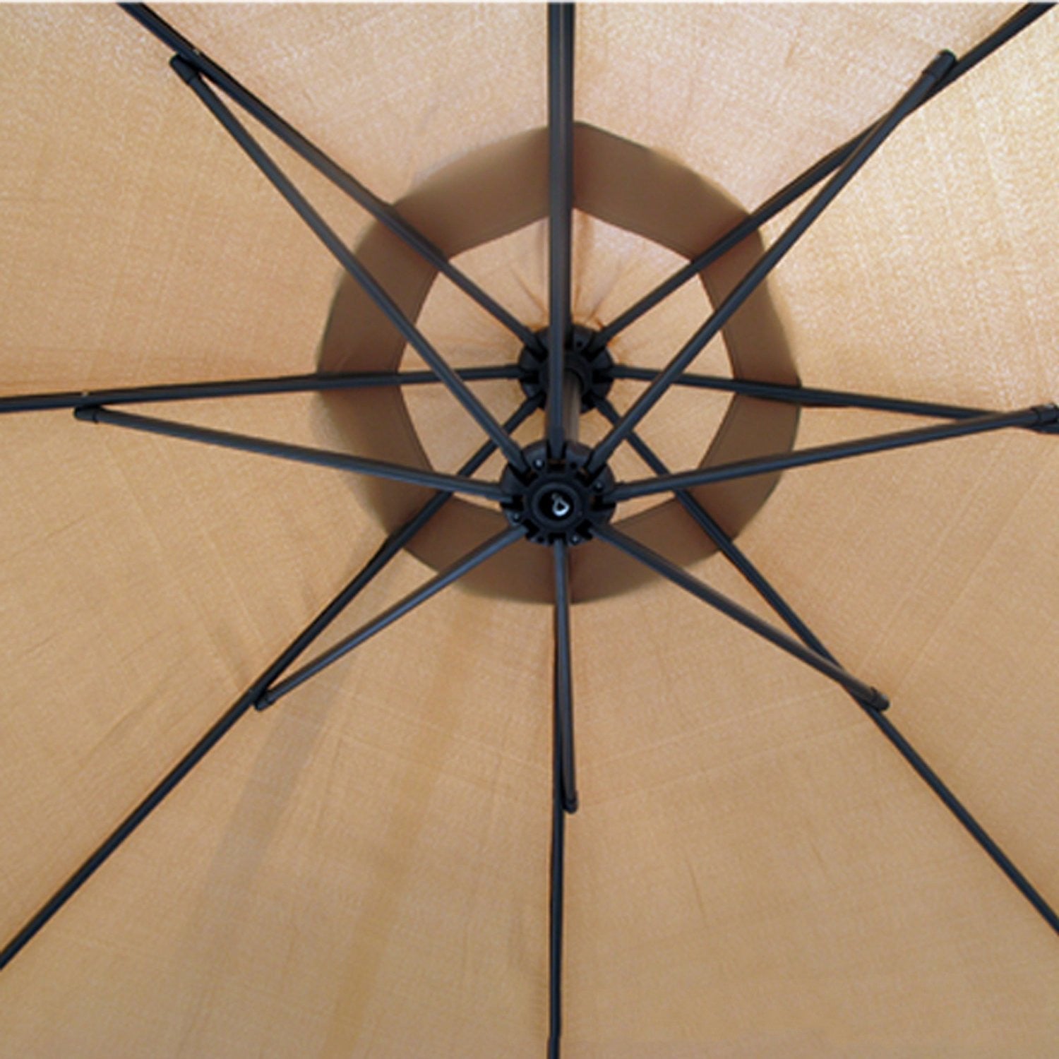 "3M outdoor side patio umbrella for garden and backyard, perfect for shade and leisure spaces"